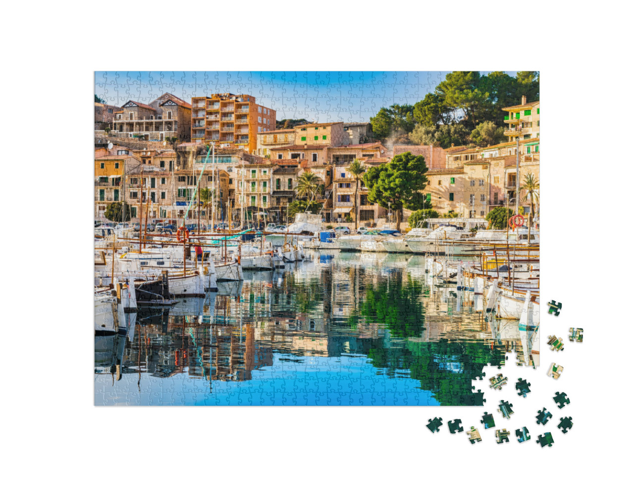 Beautiful View of Port De Soller, Majorca Island, Spain M... Jigsaw Puzzle with 1000 pieces