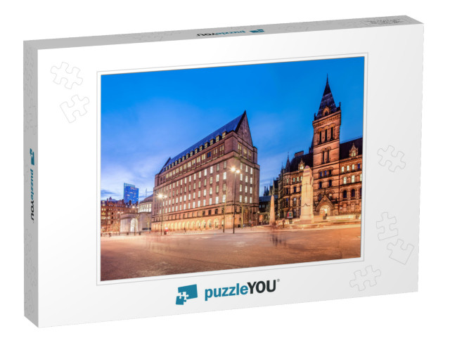 The Old & New Town Hall Buildings in the City Center of M... Jigsaw Puzzle