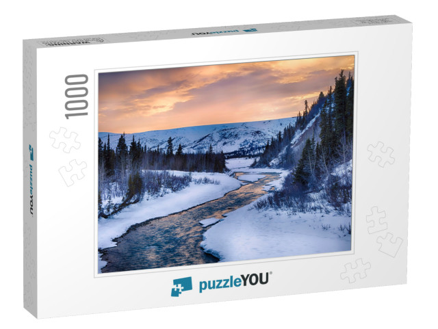 A Dramatic Sunset Illuminates the Clear Waters of Phelan... Jigsaw Puzzle with 1000 pieces