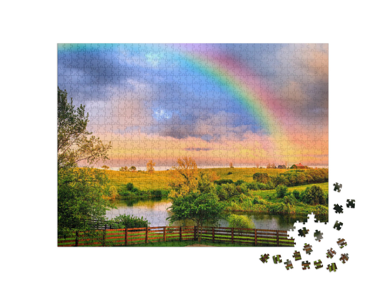 Countryside After Storm... Jigsaw Puzzle with 1000 pieces