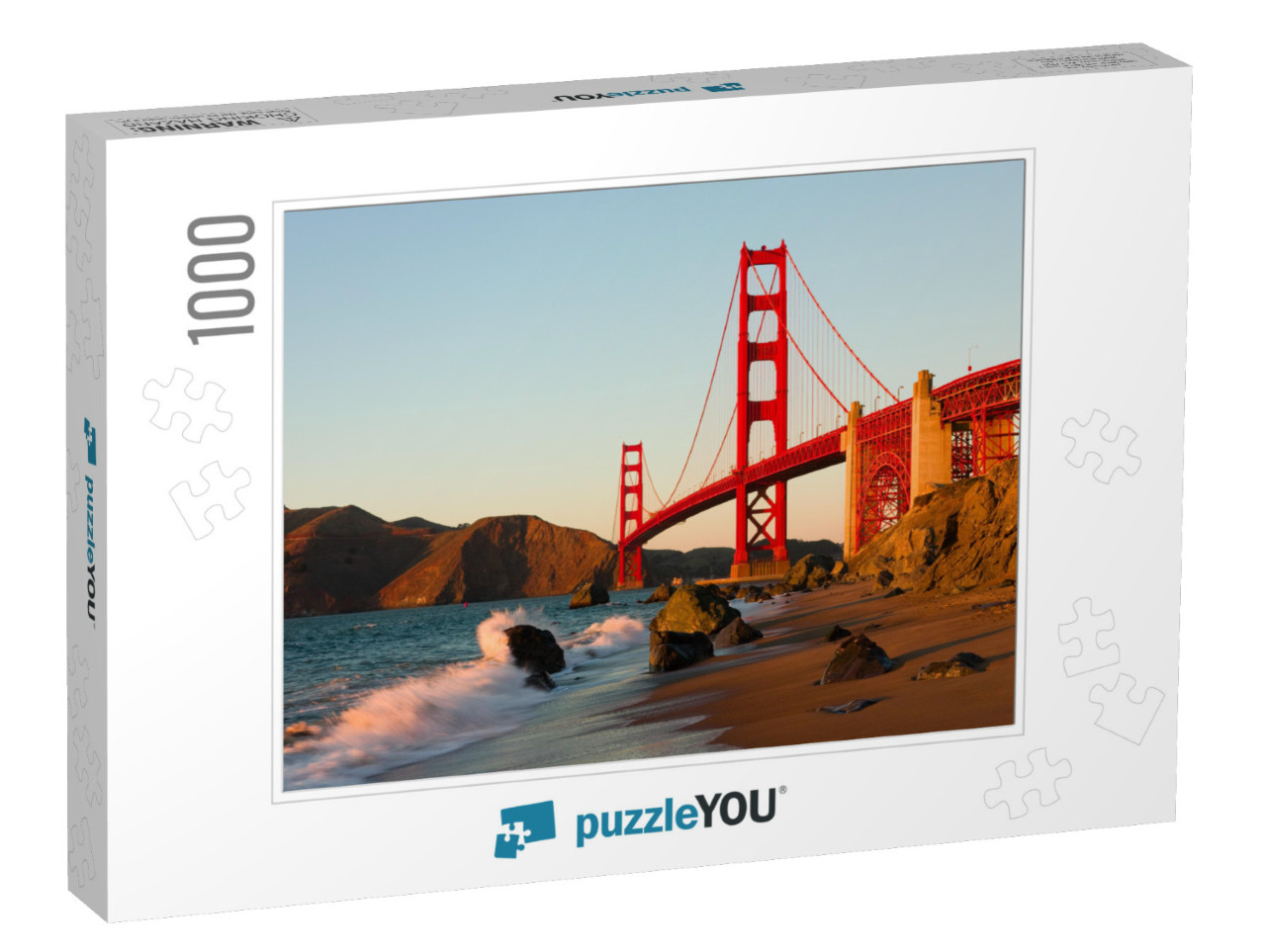 Golden Gate Bridge in San Francisco At Sunset... Jigsaw Puzzle with 1000 pieces