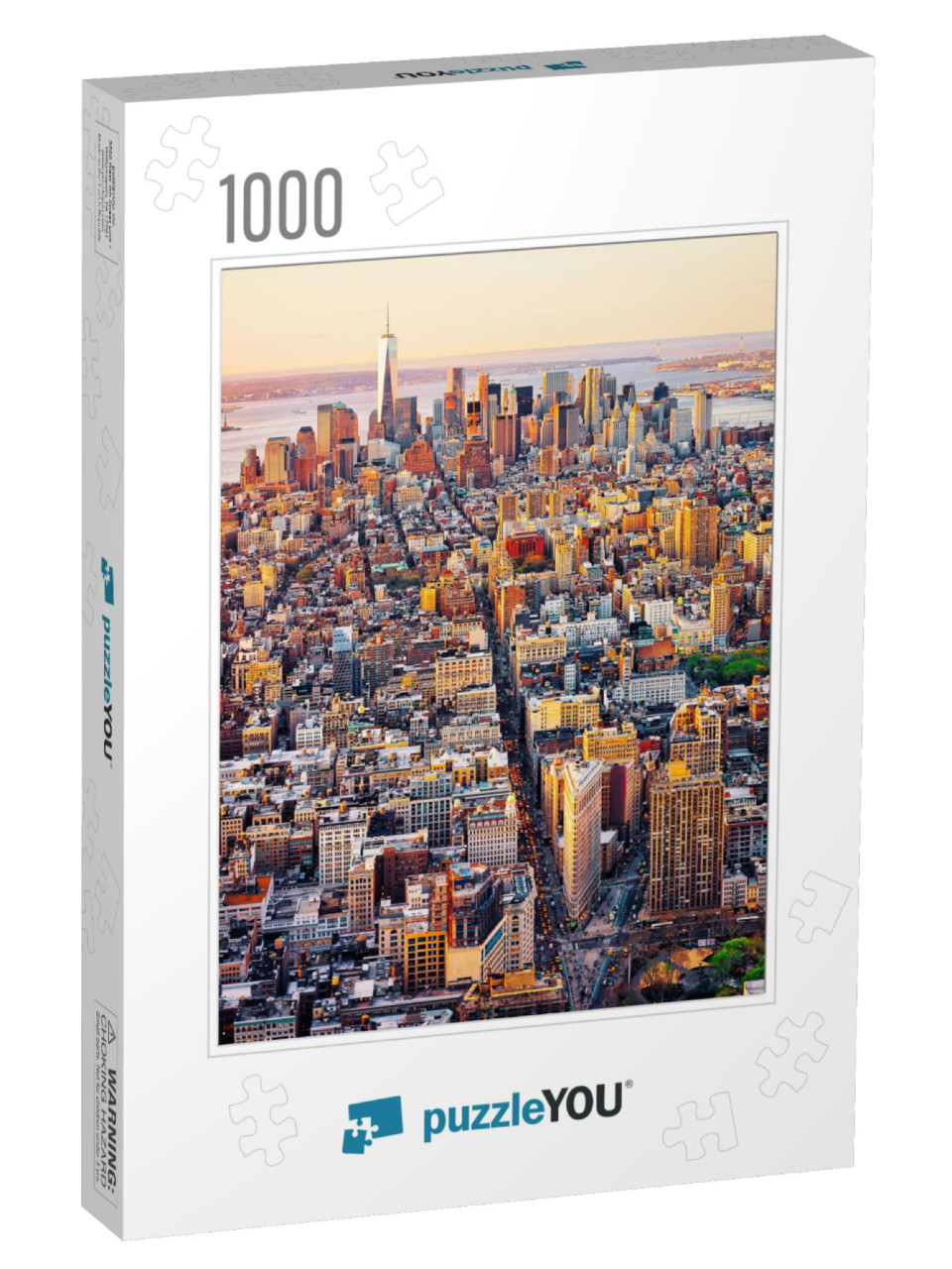 Aerial Panoramic View on Skyline with Skyscrapers in Down... Jigsaw Puzzle with 1000 pieces