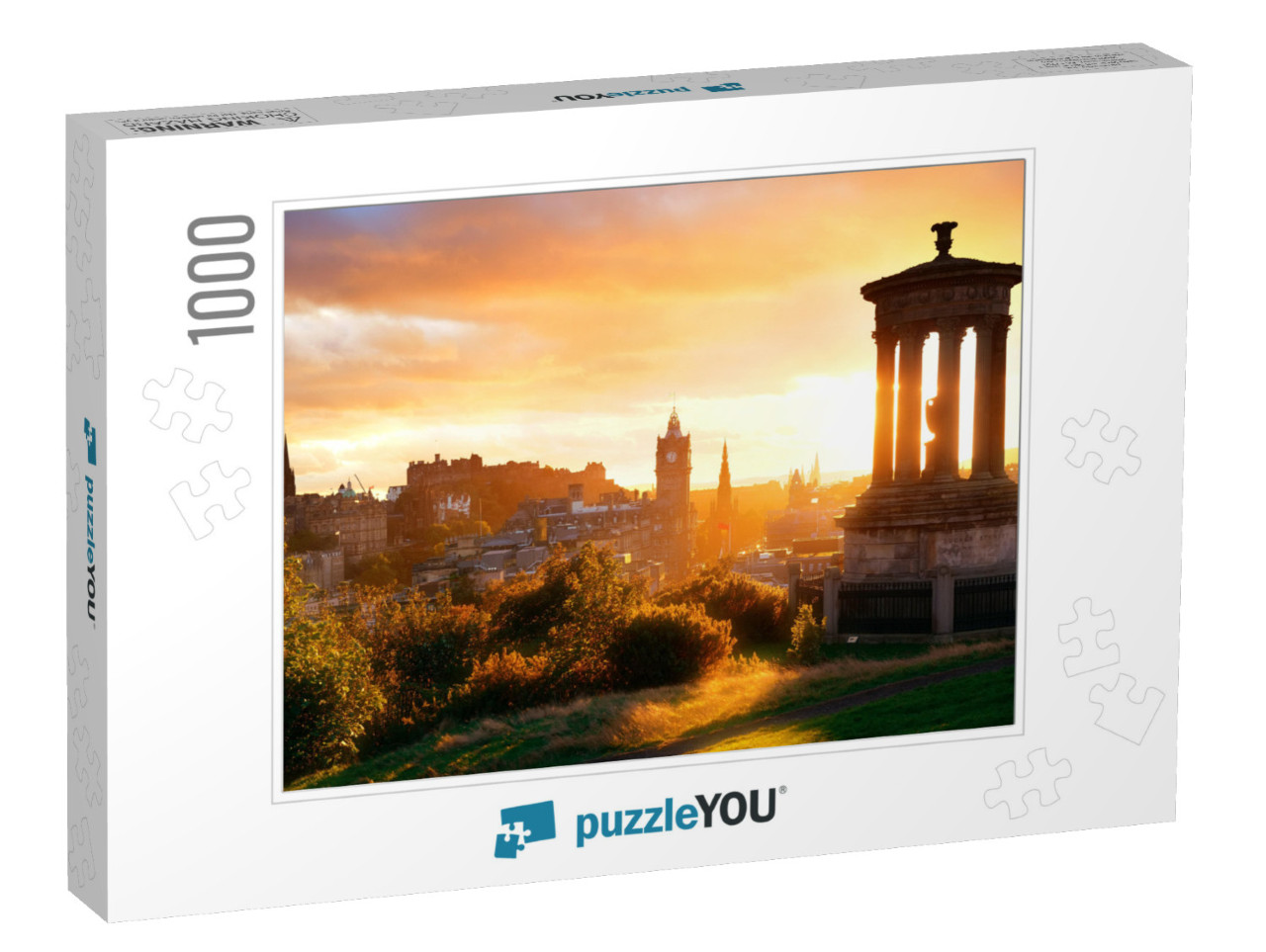 Edinburgh City Skyline Viewed from Calton Hill. United Ki... Jigsaw Puzzle with 1000 pieces