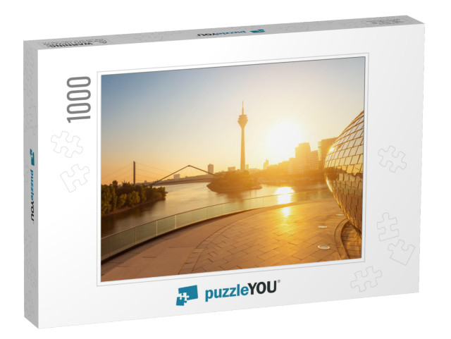 Morning Sunlight At Dusseldorf in Germany... Jigsaw Puzzle with 1000 pieces