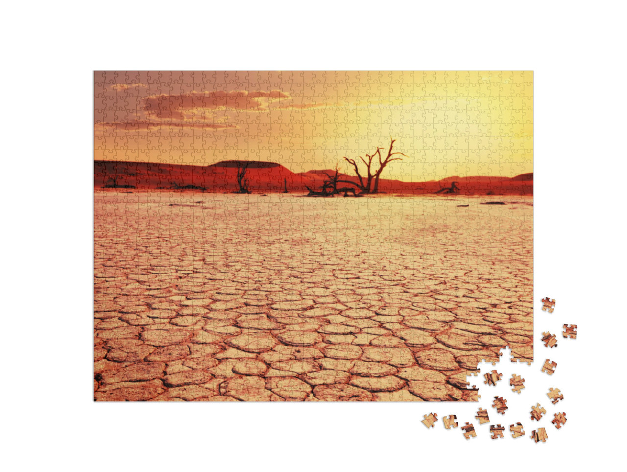 Dead Valley in Namibia... Jigsaw Puzzle with 1000 pieces