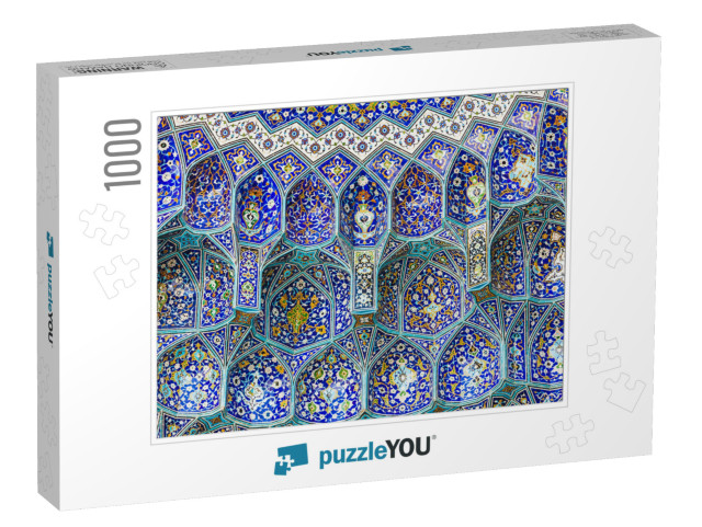 Details of Sheikh Lotfollah Mosque in Isfahan, Iran... Jigsaw Puzzle with 1000 pieces