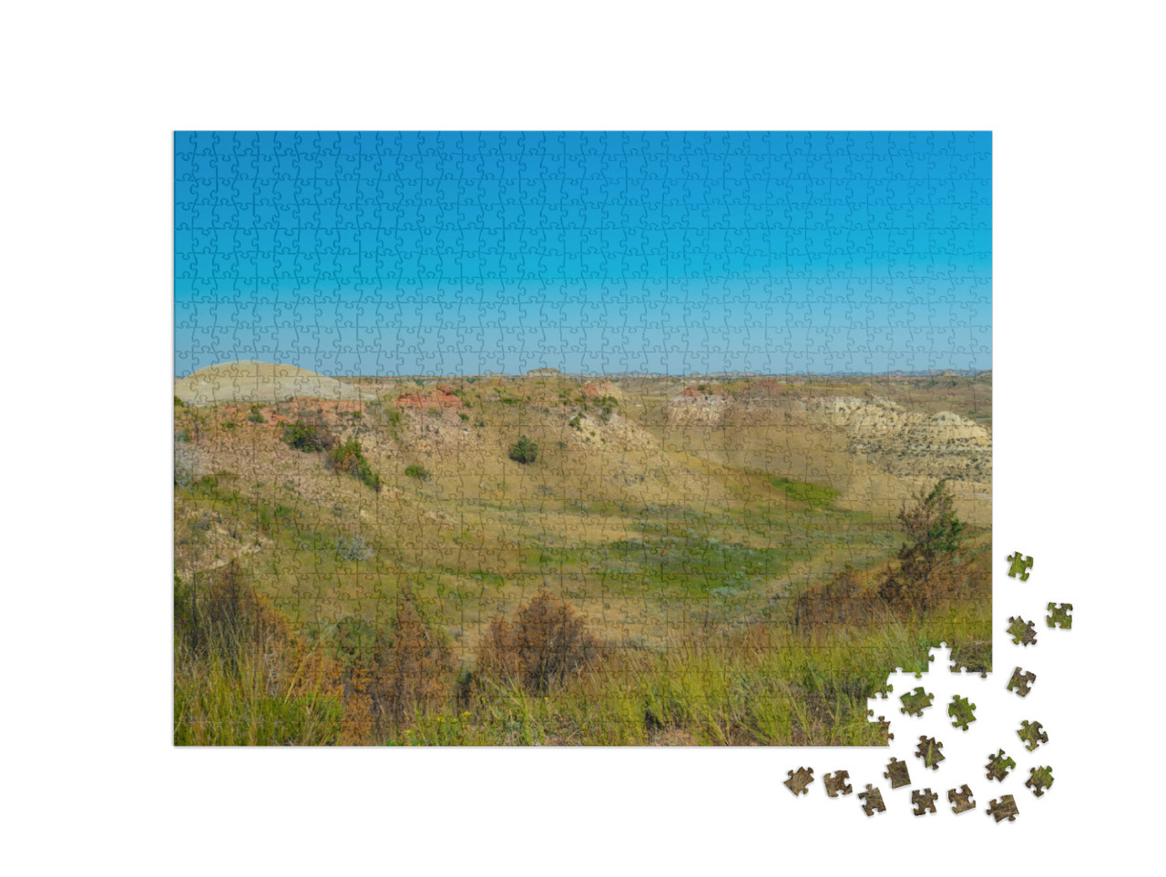 Theodore Roosevelt National Park Landscape... Jigsaw Puzzle with 1000 pieces