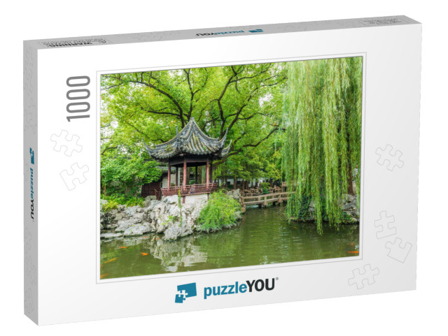 Traditional Chinese Private Garden - Yu Yuan, Shanghai, C... Jigsaw Puzzle with 1000 pieces