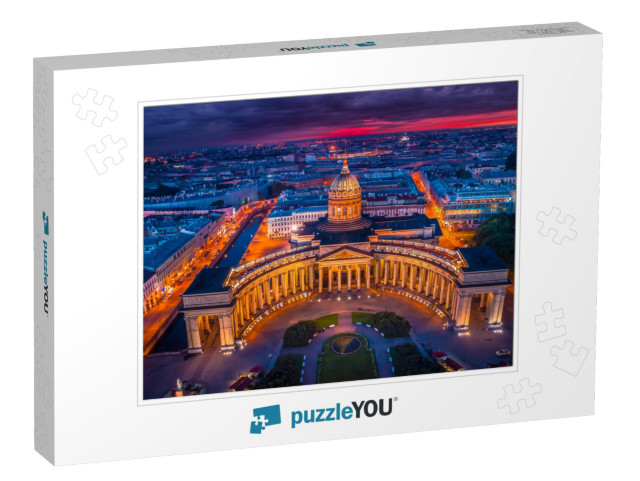 St. Petersburg. Kazan Cathedral. Panorama of Petersburg... Jigsaw Puzzle