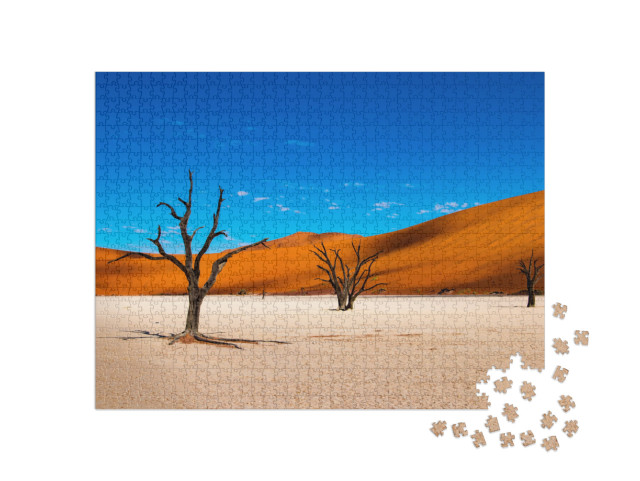 Deadvlei is a White Clay Pan Located Near the More Famous... Jigsaw Puzzle with 1000 pieces