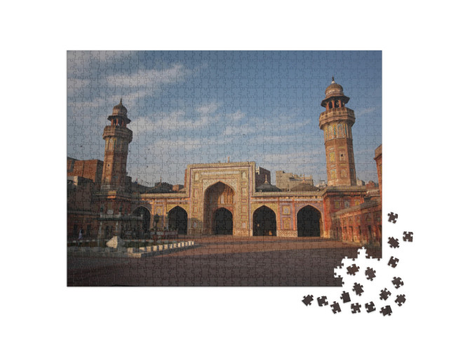 The Beautiful Muslim Architecture At Masjid Wazir Khan, L... Jigsaw Puzzle with 1000 pieces