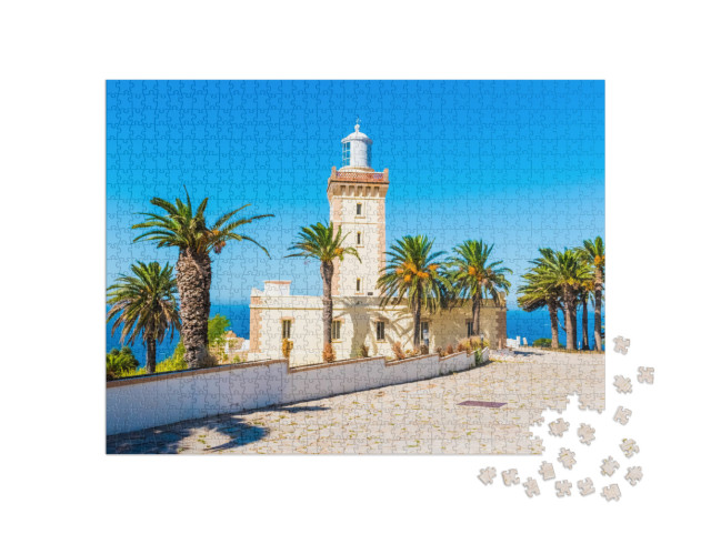 Beautiful Lighthouse of Cap Spartel Close to Tanger City... Jigsaw Puzzle with 1000 pieces