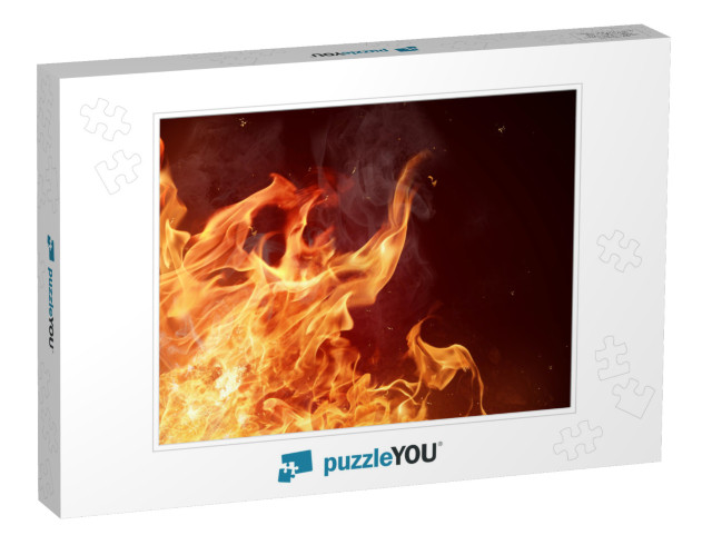 Fire Flames Background... Jigsaw Puzzle