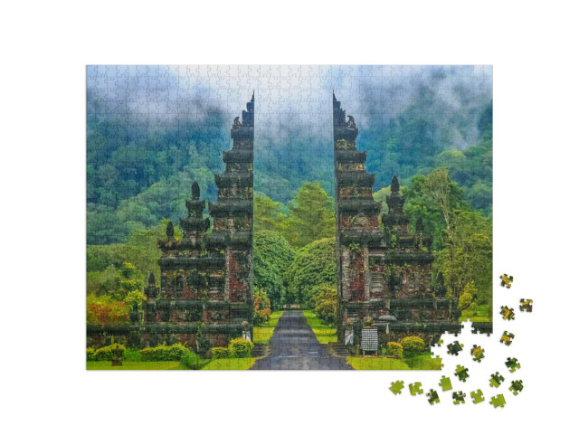 Gates to One of the Hindu Temples in Bali in Indonesia... Jigsaw Puzzle with 1000 pieces