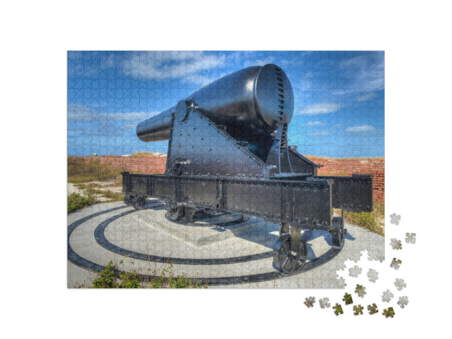 Cannon in Fort Jefferson At the Dry Tortugas National Par... Jigsaw Puzzle with 1000 pieces