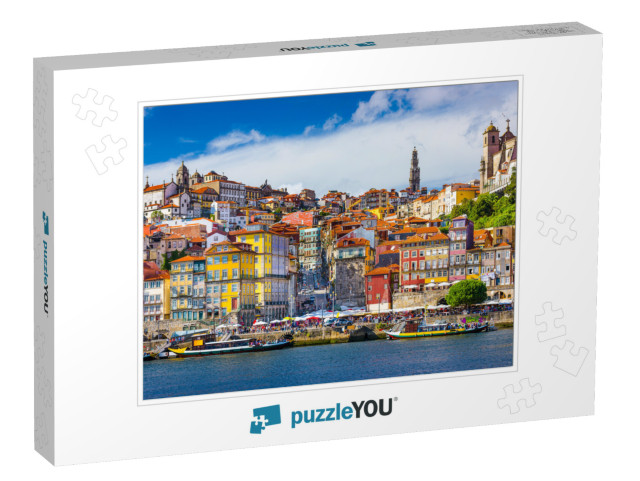 Porto, Portugal Old Town Skyline from Across the Douro Ri... Jigsaw Puzzle