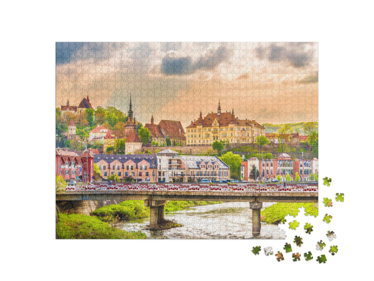 Sighisoara Fortress, Transylvania, Romania... Jigsaw Puzzle with 1000 pieces