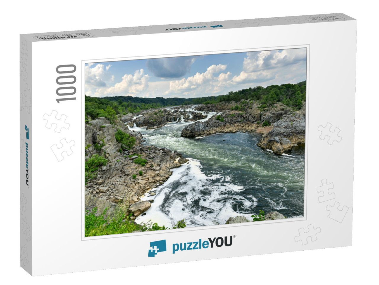 Great Falls Park in Virginia, United States. It is Along... Jigsaw Puzzle with 1000 pieces