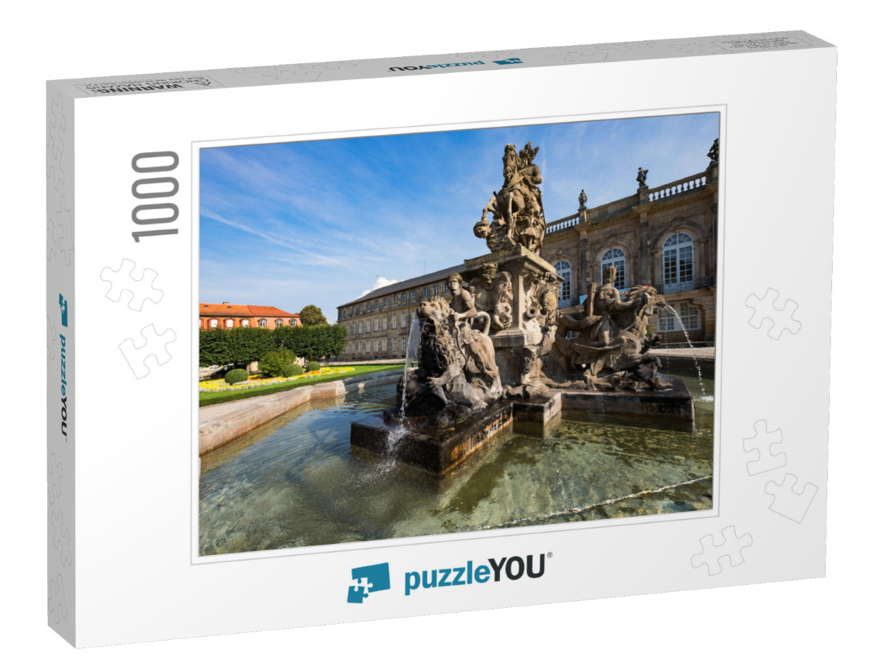 Fountain in Front of the Castle... Jigsaw Puzzle with 1000 pieces