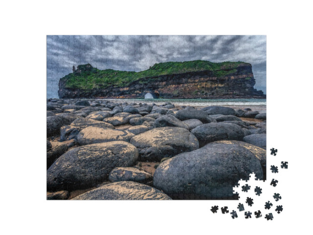 Hole in the Wall At Coffee Bay in South Africa with Its B... Jigsaw Puzzle with 1000 pieces