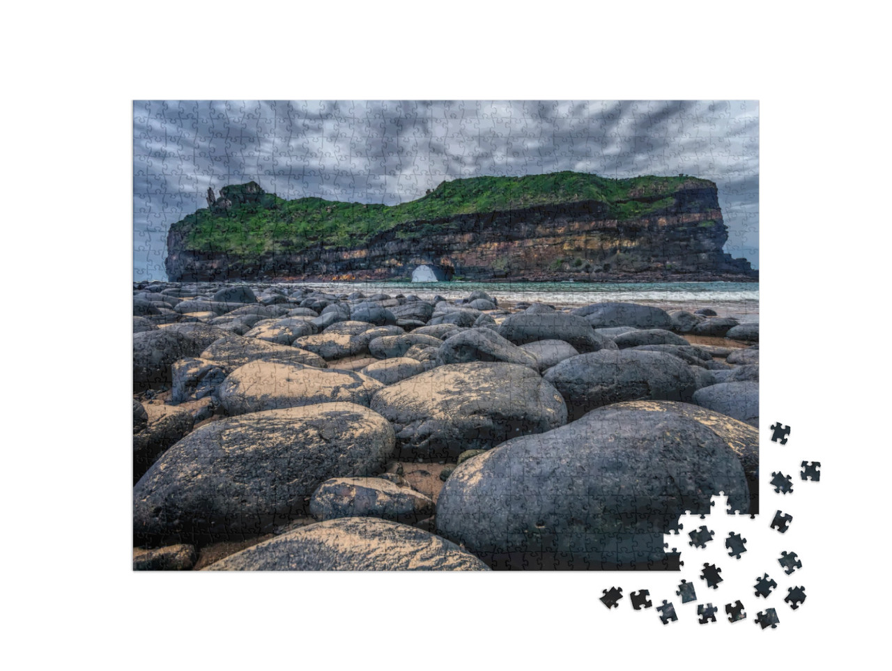 Hole in the Wall At Coffee Bay in South Africa with Its B... Jigsaw Puzzle with 1000 pieces