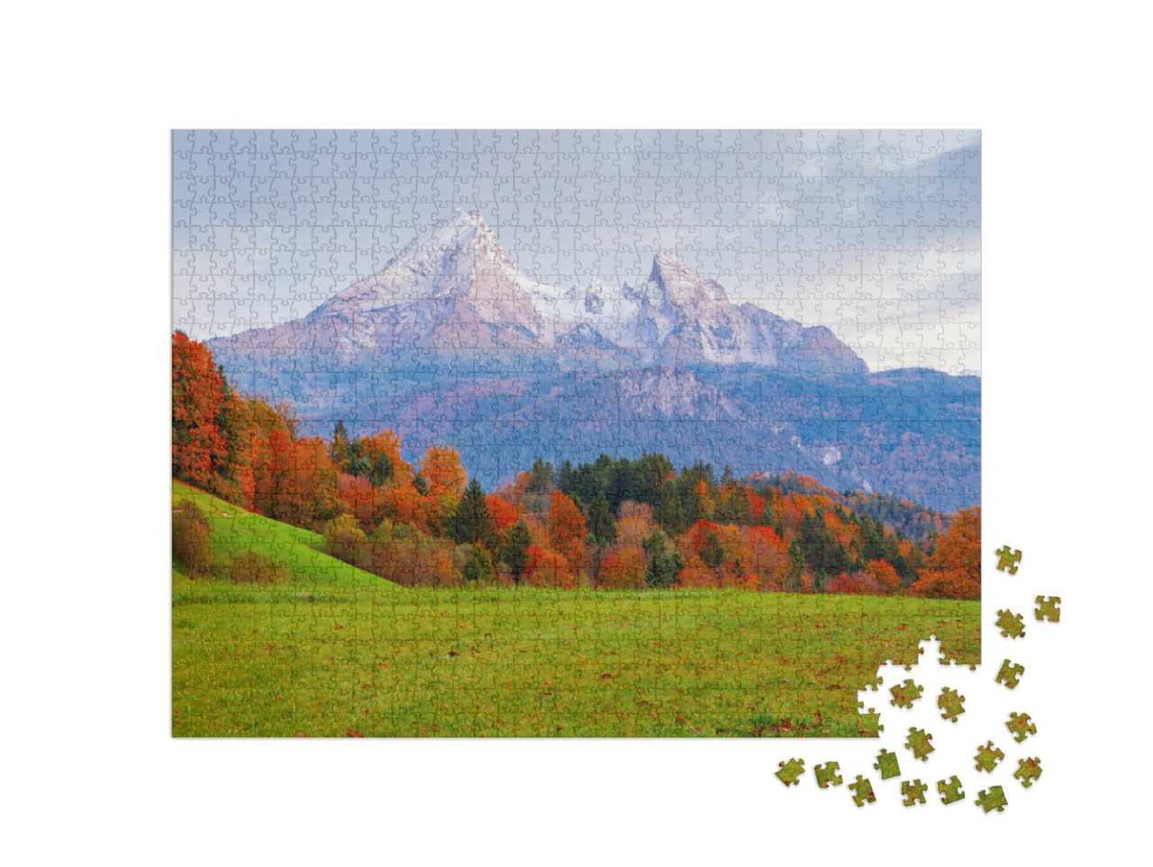 Typical Mountain Scenery in the Background of the Famous... Jigsaw Puzzle with 1000 pieces