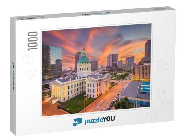 St. Louis, Missouri, USA Downtown Cityscape with the Old C... Jigsaw Puzzle with 1000 pieces