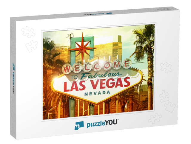 Fabulous Vegas - Welcome to Fabulous Las Vegas, Nevada -... Jigsaw Puzzle