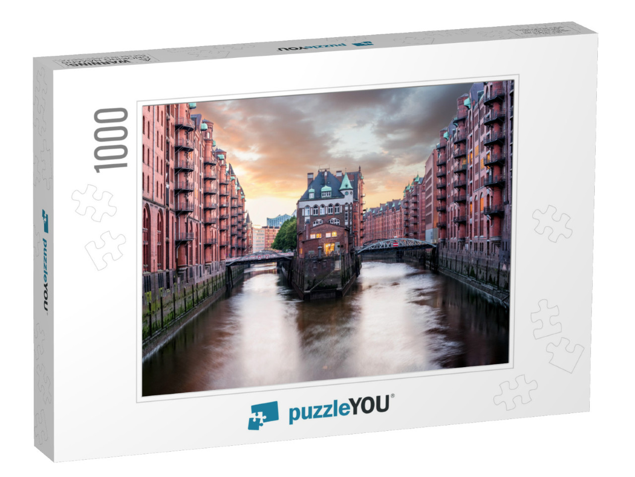 Hamburg Warehouse District... Jigsaw Puzzle with 1000 pieces