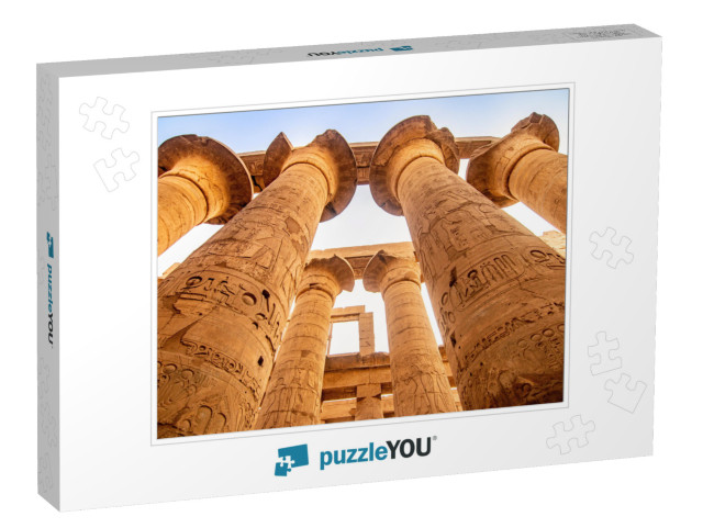 Exploring Egypt - Karnak Temple - Massive Columns Inside... Jigsaw Puzzle