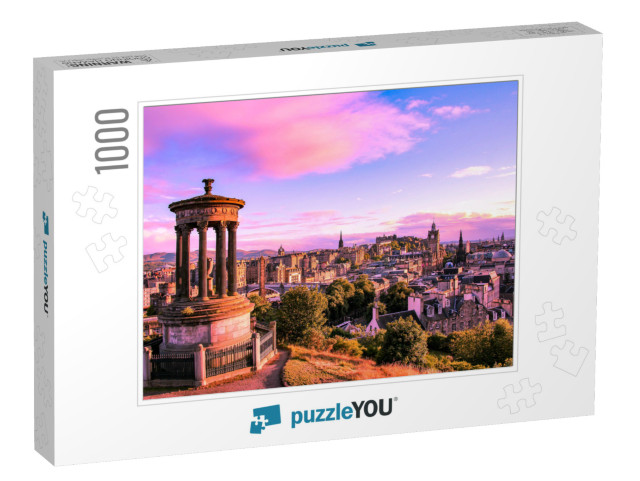 Edinburgh Skyline Seen from Calton Hill, Scotland, United... Jigsaw Puzzle with 1000 pieces