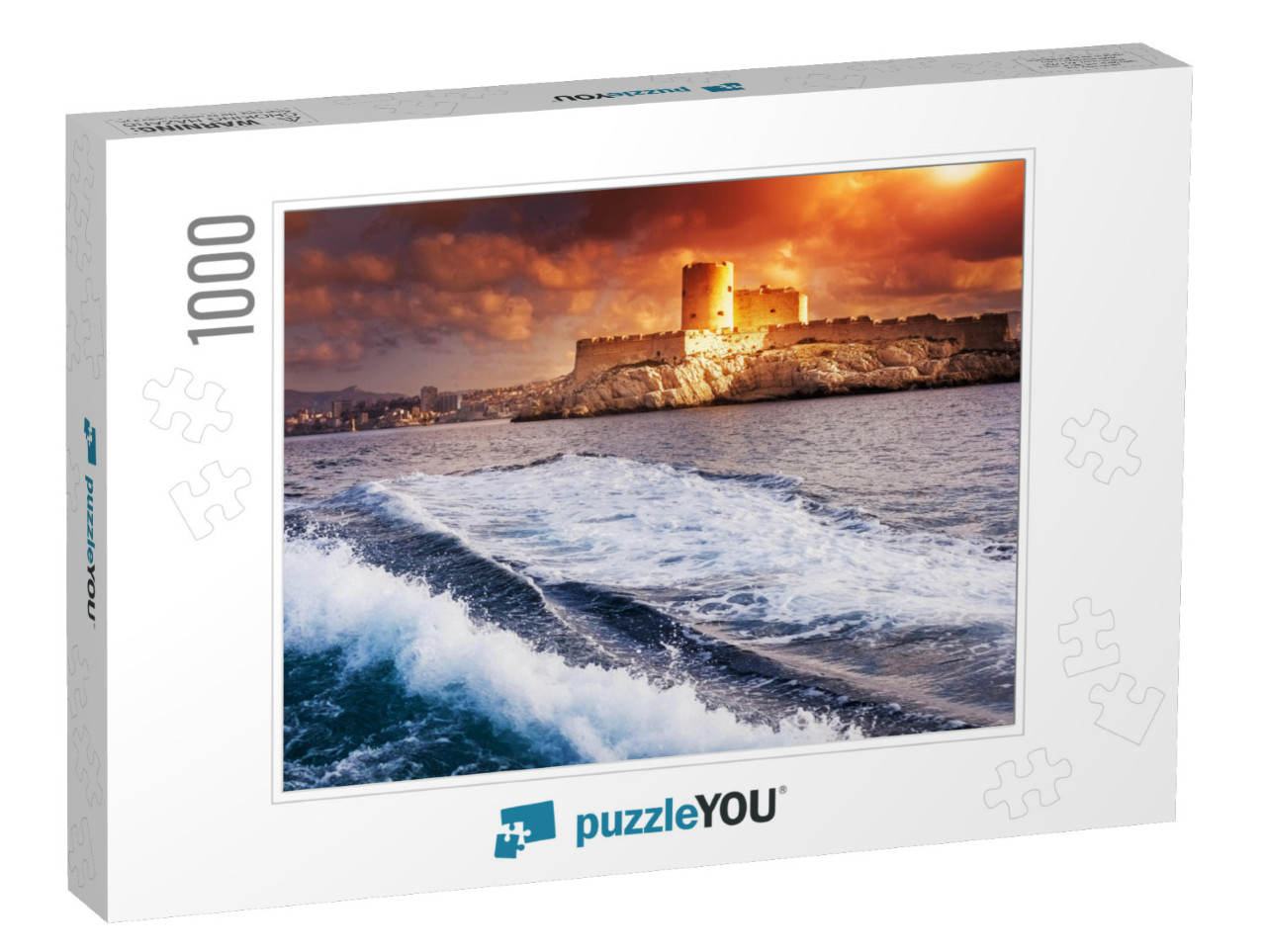 Chateau Dif, Marseille, France, Colorful Seascape... Jigsaw Puzzle with 1000 pieces