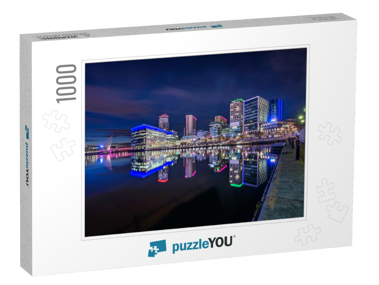 Media City UK is on the Banks of the Manchester Ship Cana... Jigsaw Puzzle with 1000 pieces