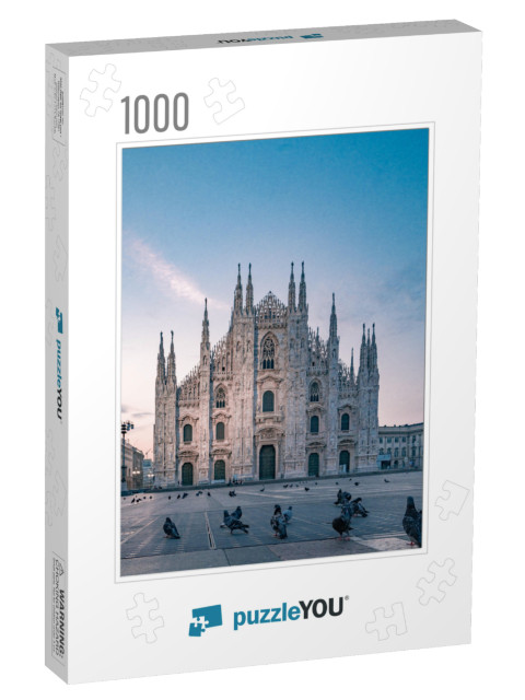 Duomo Di Milano Milan Cathedral in Milan, Italy. Milan Ca... Jigsaw Puzzle with 1000 pieces