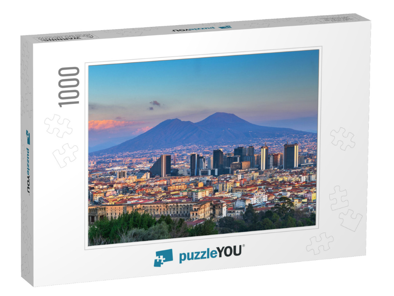 Naples, Italy with the Financial District Skyline... Jigsaw Puzzle with 1000 pieces