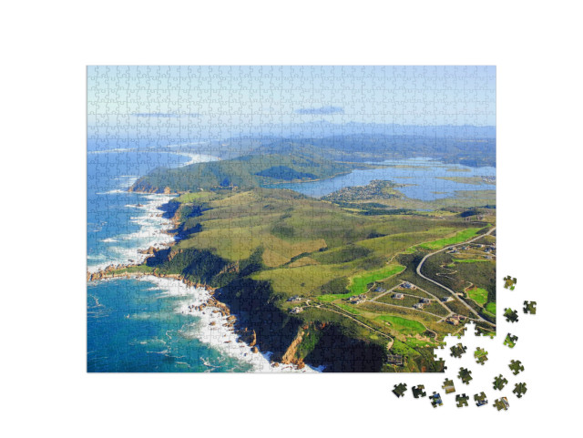 Aerial Shot of the Knysna Heads - Western Cape, South Afr... Jigsaw Puzzle with 1000 pieces