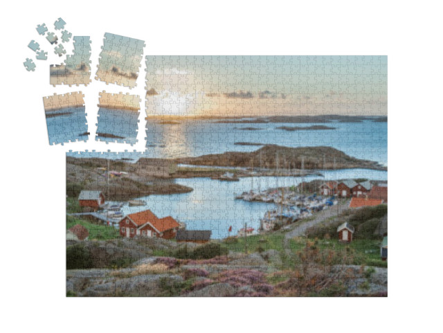 Fishing Harbor of Swedish Skerry Island of Ramsoe, Wester... | SMART SORTED® | Jigsaw Puzzle with 1000 pieces