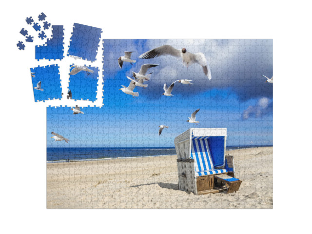 Beach in Westerland, Sylt, Germany... | SMART SORTED® | Jigsaw Puzzle with 1000 pieces