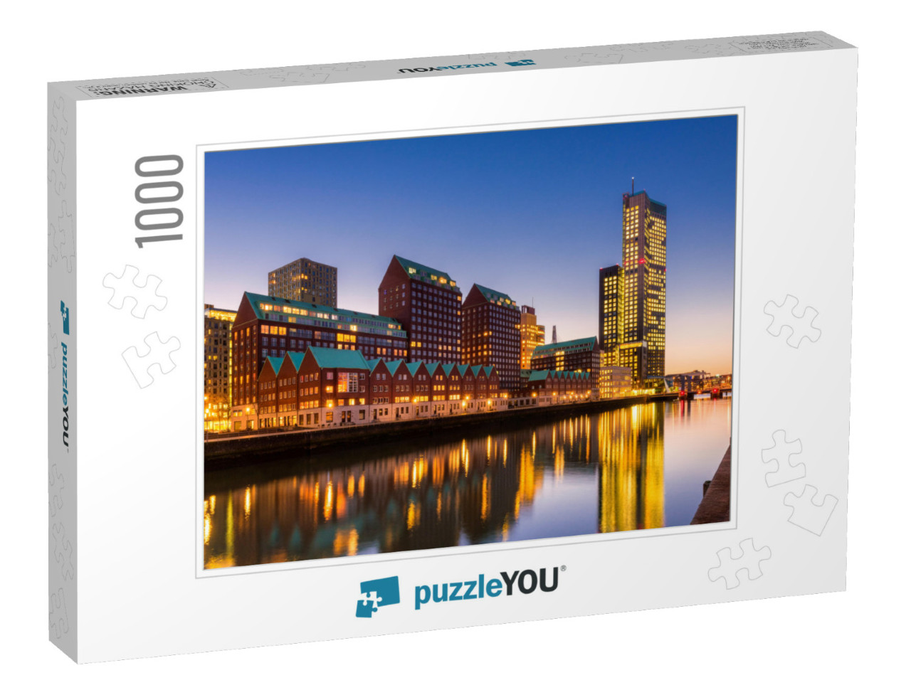 Modern Architecture & Skyline of Rotterdam, Netherlands... Jigsaw Puzzle with 1000 pieces