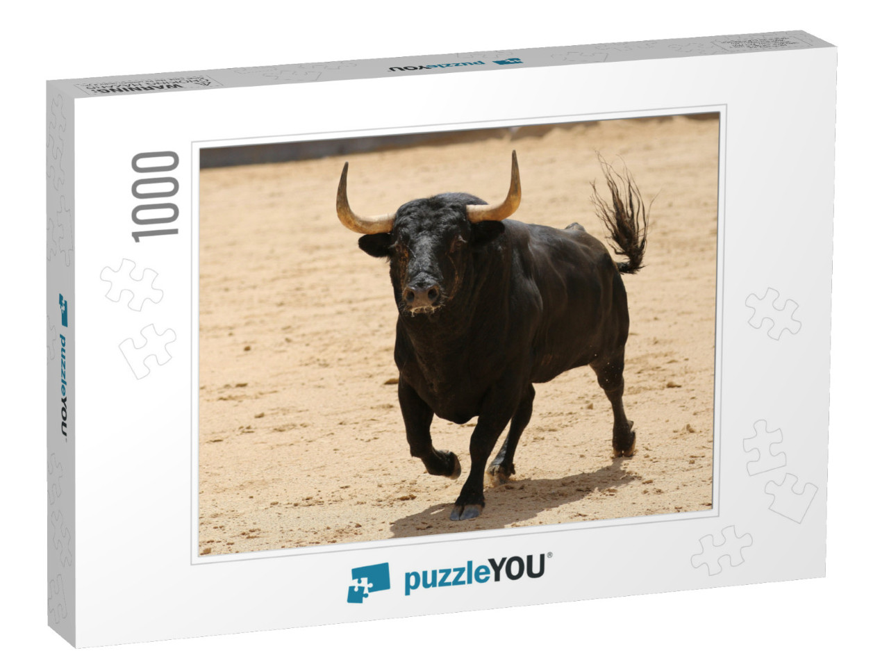 Spanish Bull in the Bullring... Jigsaw Puzzle with 1000 pieces