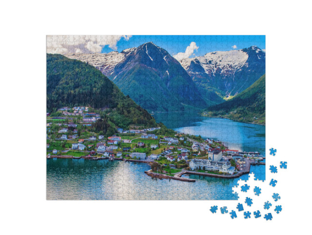 Balestrand. the Administrative Center of Balestrand Munic... Jigsaw Puzzle with 1000 pieces