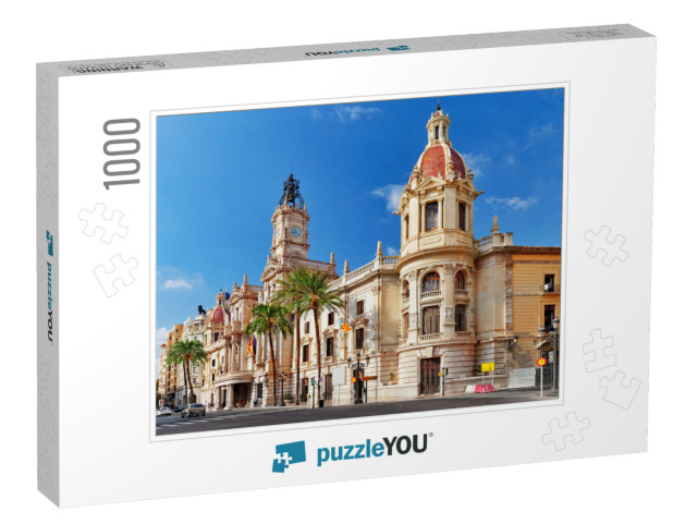 Cityscape Historical Places of Valencia - City in Spain... Jigsaw Puzzle with 1000 pieces