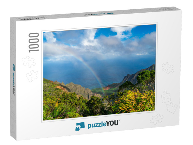 Napali Coast Kalalau Beach Overlook Kauai Island Hawaii U... Jigsaw Puzzle with 1000 pieces