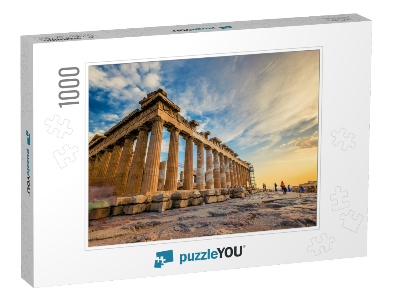 Low Angle Perspective of Columns of the Parthenon At Suns... Jigsaw Puzzle with 1000 pieces