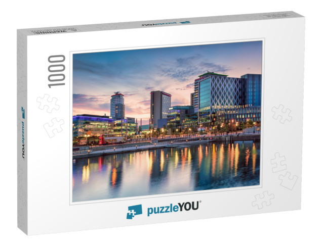 Media City At Salford Quays... Jigsaw Puzzle with 1000 pieces