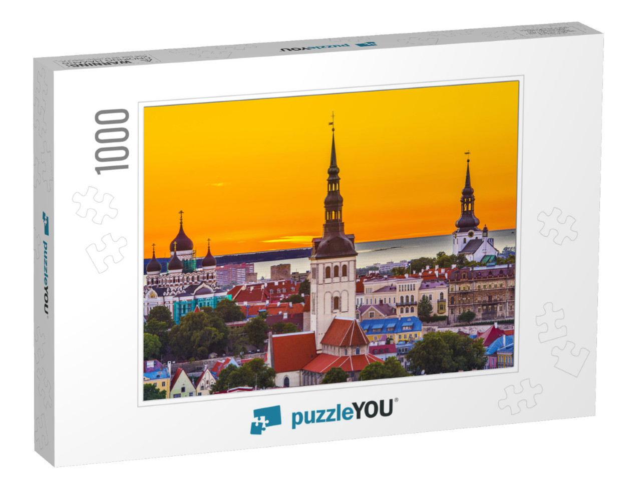 Skyline of Tallinn, Estonia At the Old City... Jigsaw Puzzle with 1000 pieces