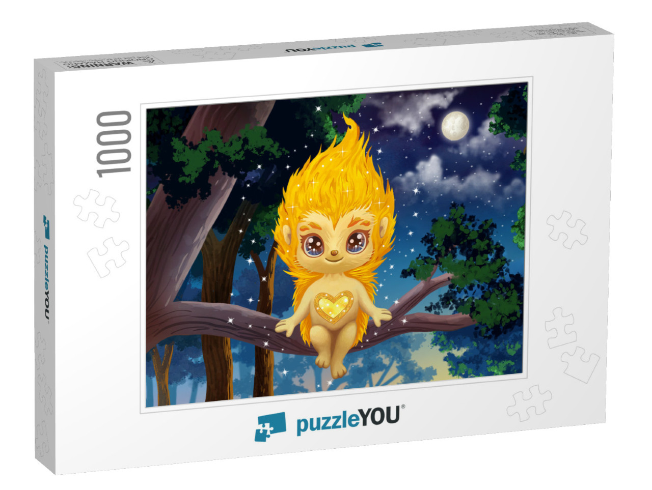 GOLDY: In the Moonlight Jigsaw Puzzle with 1000 pieces