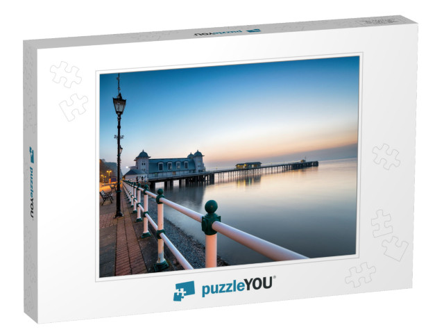 Just Before Dawn At Penarth Pier Near Cardiff on the Sout... Jigsaw Puzzle