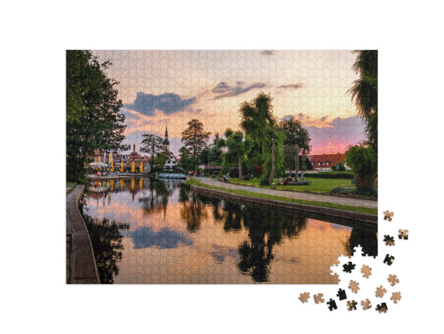 Spree Forest Biosphere Reserve, Germany, Luebbenau Harbor... Jigsaw Puzzle with 1000 pieces