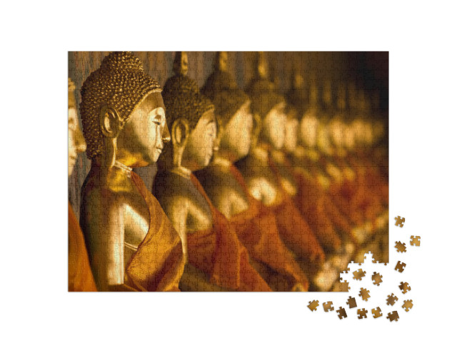 Buddha Statue At Wat Arun, Bangkok Thailand... Jigsaw Puzzle with 1000 pieces